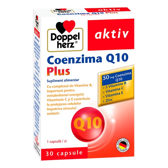 Aparat cardiovascular - DOPPELHERZ AKTIV COENZIMA Q10 PLUS 30 CP, axafarm.ro