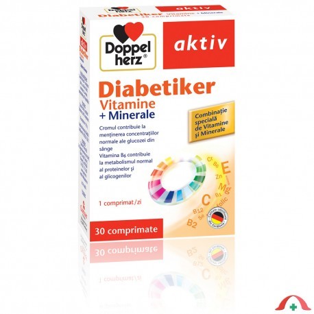 Vitamine și minerale - DOPPELHERZ AKTIV DIABETIKER VITAMINE 30CP +10CP, axafarm.ro