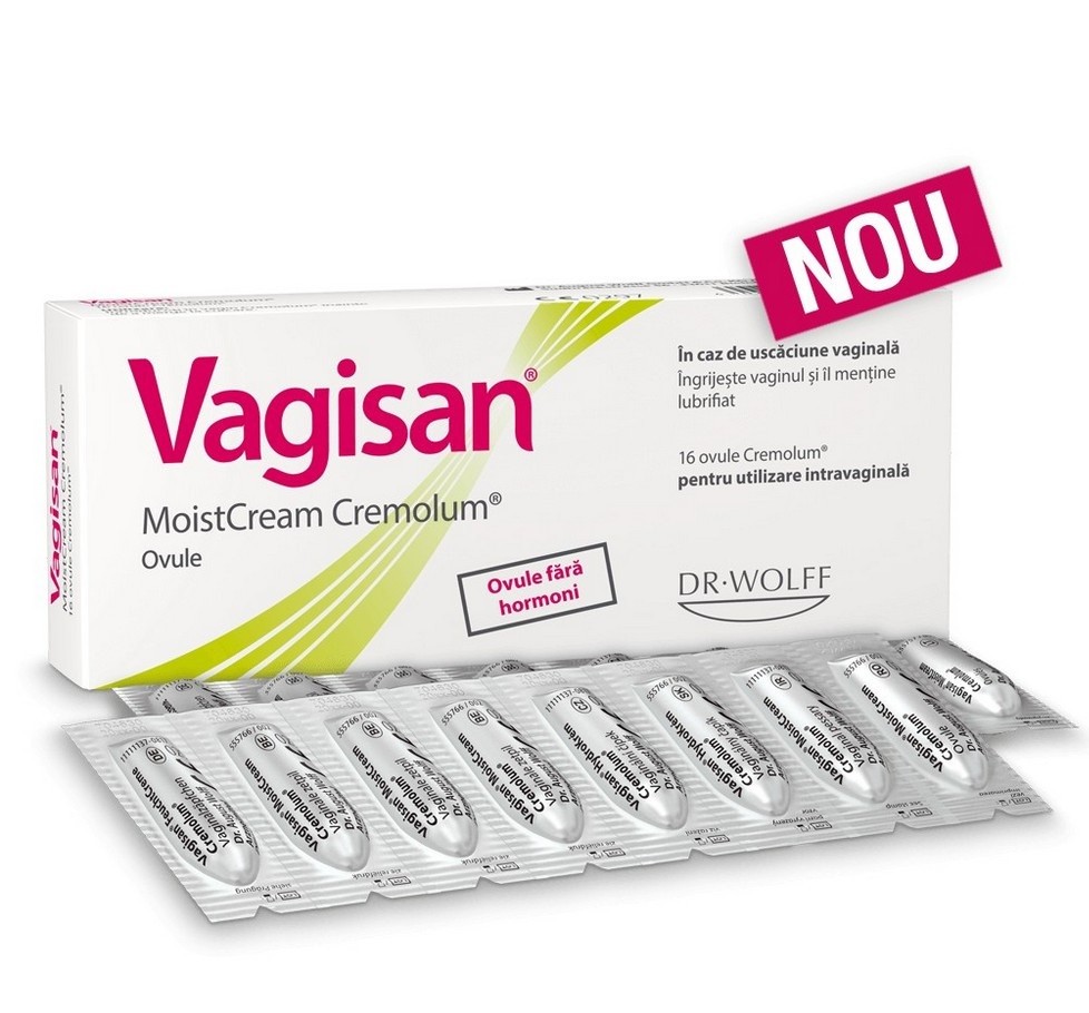 Supozitoare și ovule - DR.KURT VAGISAN MOISTCREAM CREMOLUM 16 OVULE, axafarm.ro