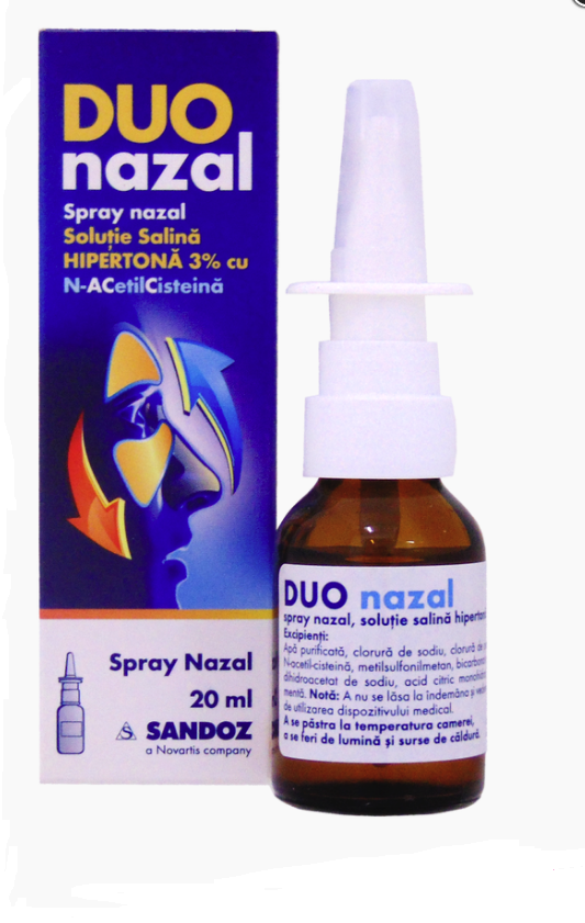 Spray și unguent nazal - DUO NAZAL SPRAY20ML SANDOZ, axafarm.ro