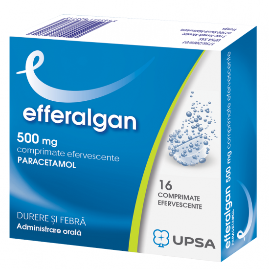 Medicamente fără prescripție medicală - EFFERALGAN 500 mg x 16, axafarm.ro