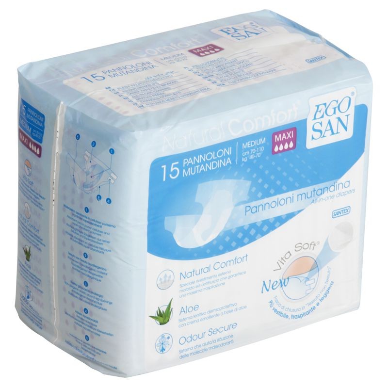 Scutece pentru adulți - EGOSAN VITA SOFT SCUTECE EXTRA LARGE SUPER 15 BUC, axafarm.ro