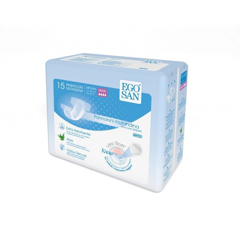 Scutece pentru adulți - EGOSAN VITA SOFT SCUTECE MEDIUM MAXI X 15 BUC, axafarm.ro