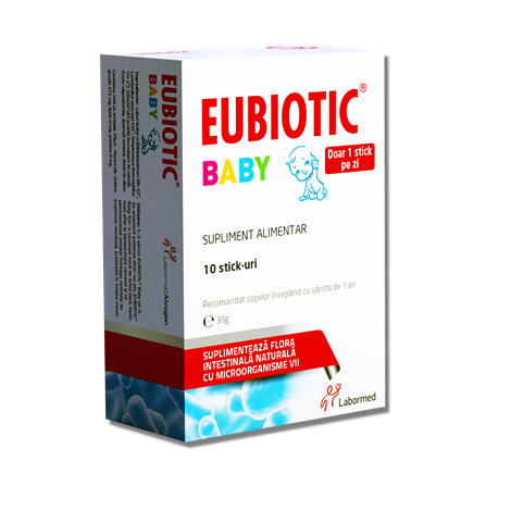 Suplimente și vitamine pentru copii - EUBIOTIC BABY 10STICKURI LABORMED, axafarm.ro