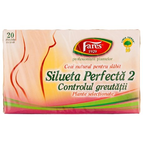 Ceaiuri - FARES CEAI SILUETA PERFECTA CONTROLUL GREUTATII 20DOZE, axafarm.ro