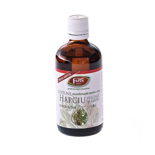Unguente, creme, geluri - FARES HAPCIU SUDORIFIC LOTIUNE RECONFORTANTA PENTRU CORP 100 ML, axafarm.ro