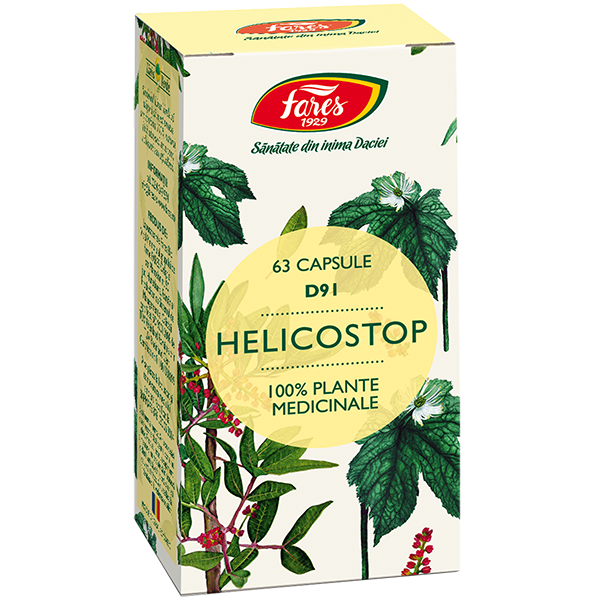 Afecțiuni digestive - FARES HELICOSTOP 63 CAPS, axafarm.ro