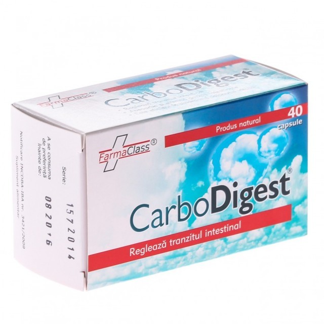 Afecțiuni digestive - FARMA CLASS CARBODIGEST 40CAPS, axafarm.ro