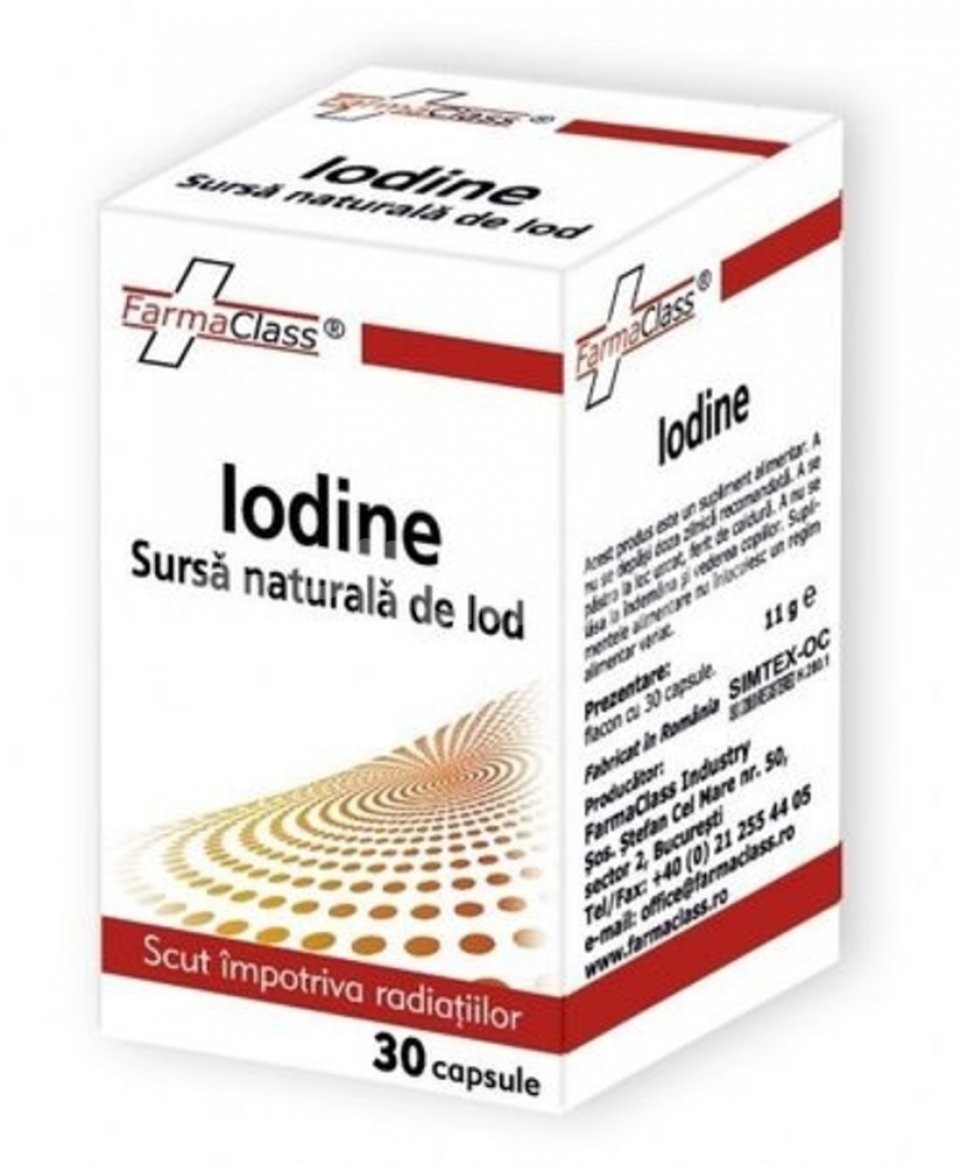 Vitamine și minerale - FARMA CLASS IODINE 30CAPS, axafarm.ro