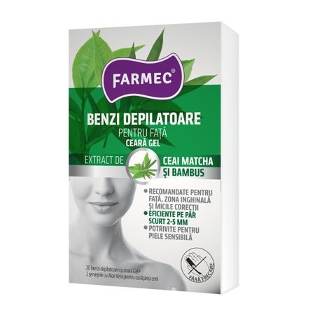 Mâini și picioare - FARMEC BENZI DEPILATOARE FATA CEARA GEL, axafarm.ro