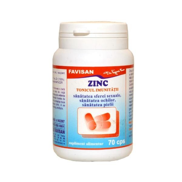 Vitamine și minerale - FAVISAN ZINC 70CPS, axafarm.ro