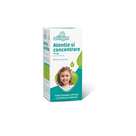Suplimente și vitamine pentru copii - FITERMAN ALINAN ATENTIE SI CONCENTRARE 150 ML, axafarm.ro