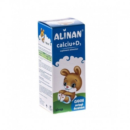 Suplimente și vitamine pentru copii - FITERMAN ALINAN CALIU+D3 SIROP 150ML, axafarm.ro