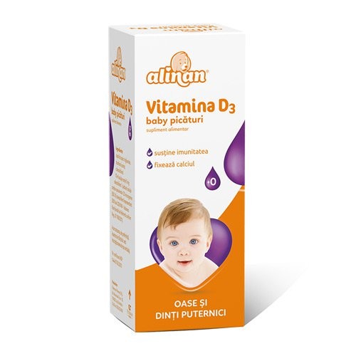 Suplimente și vitamine pentru copii - FITERMAN ALINAN VITAMINA D3 BABY 10ML, axafarm.ro