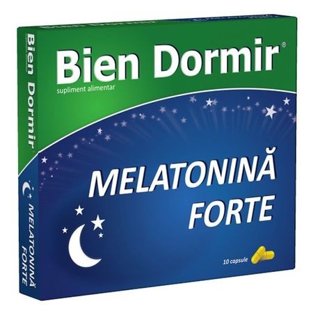 Somn liniștit - FITERMAN BIEN DORMIR CU MELATONINA FORTE 10CAPS, axafarm.ro