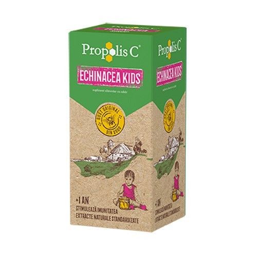 Suplimente și vitamine pentru copii - FITERMAN PROPOLIS C + ECHINACEA KIDS SIROP 150ML, axafarm.ro