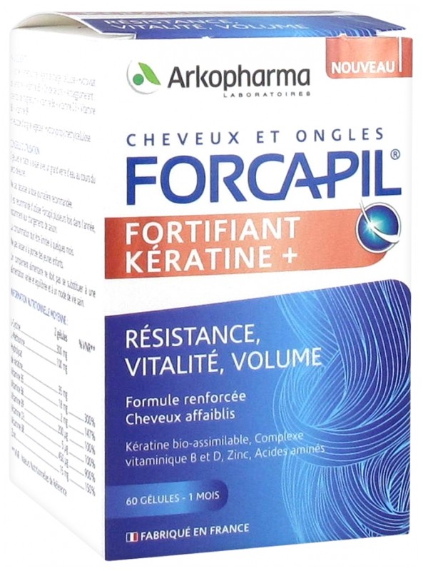 Piele, păr și unghii - FORCAPIL FORTIFIANT KERATINE+ 60CPS, axafarm.ro