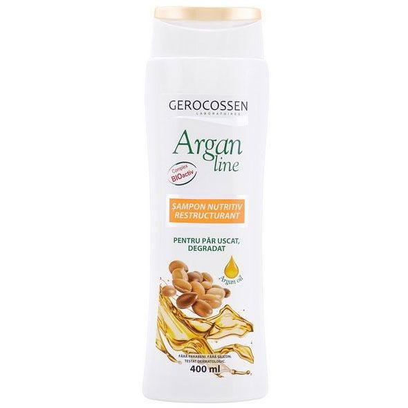 Șampoane - GEROCOSSEN ARGAN LINE SAMPON NUTRITIV RESTRUCTURANT 400ML, axafarm.ro