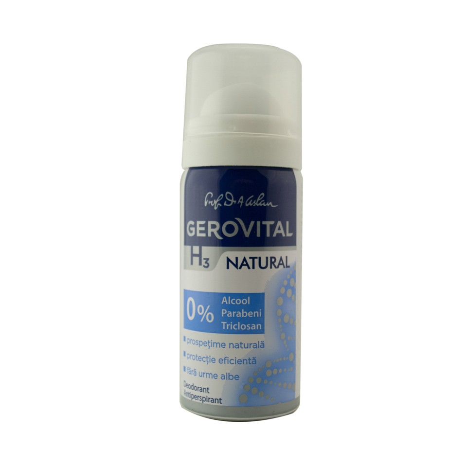 Deodorante - GEROVITAL H3 DEO NATURAL 40ML, axafarm.ro