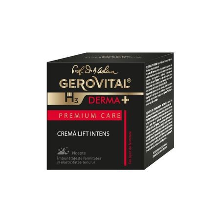 Anti-rid - GEROVITAL H3 DERMA+ PREMIUM CARE CREMA LIFT INTENS DE NOAPTE 50 ML, axafarm.ro