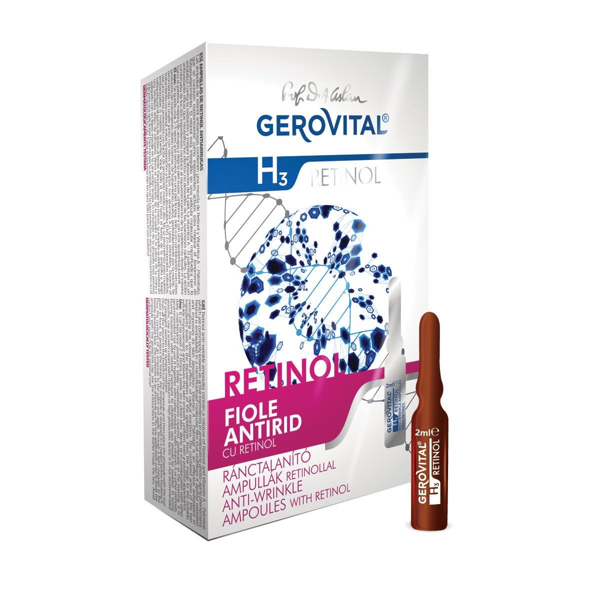Anti-rid - GEROVITAL H3 RETINOL FIOLE ANTIRID CU RETINOL 10FIOLE, axafarm.ro