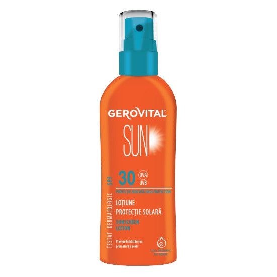 Protecție solara - GEROVITAL SUN LOTIUNE PROTECTIE SOLARA SPF30 150ML, axafarm.ro