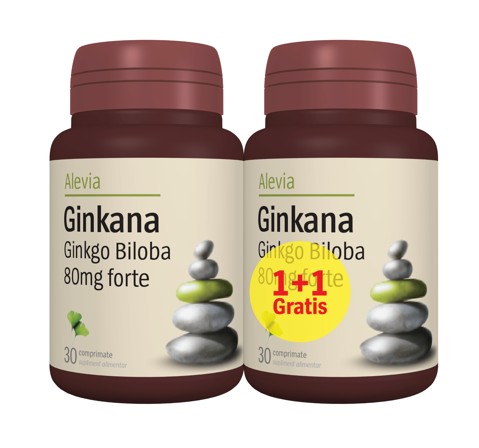 Memorie și concentrare - GINKANA GINKO BILOBA 80 MG FORTE 30+30, axafarm.ro