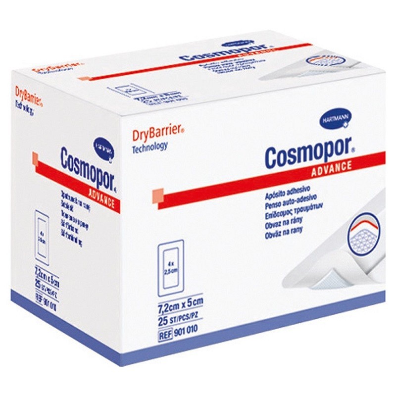 Consumabile medicale - HARTMANN COSMOPOR ANTIBACTERIAL PLASTURI 7.2X5CM CUT, axafarm.ro