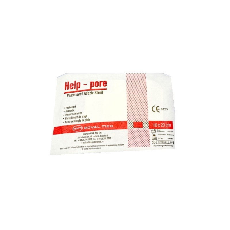 Consumabile medicale - HELP-PORE PLASTURI 10 X 20CM, axafarm.ro