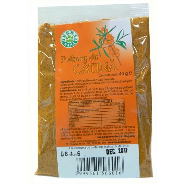 Unguente, creme, geluri - HERBAVIT PULBERE DE CATINA 40G, axafarm.ro