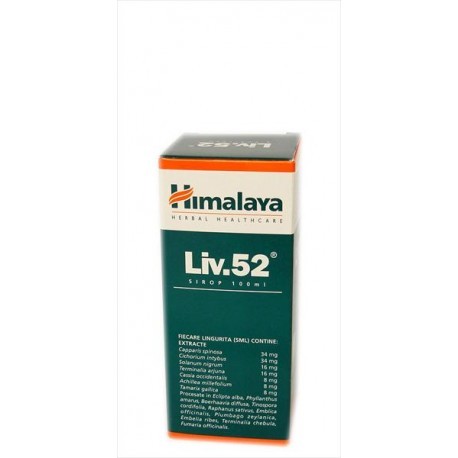 Afecțiuni hepatice - HIMALAYA LIV 52 SIROP 100ML, axafarm.ro