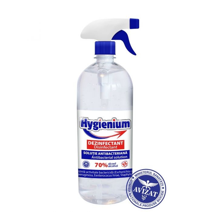 Covid - HYGIENIUM GEL ANTIBACTERIAN DEZINFECTANT 1L PULVERIZATOR, axafarm.ro