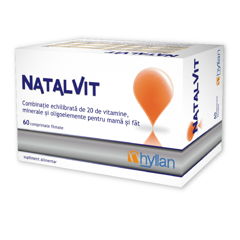 Vitamine și minerale - HYLLAN NATALVIT 60CP, axafarm.ro