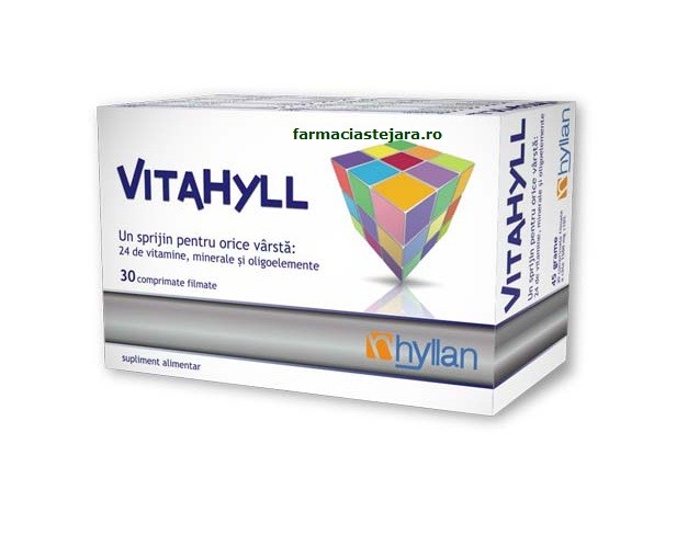 Vitamine și minerale - HYLLAN VITAHYLL 30 CP, axafarm.ro