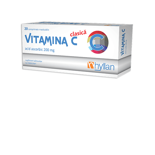 Imunitate - HYLLAN VITAMINA C ADULTI 20CP MASTICABILE, axafarm.ro