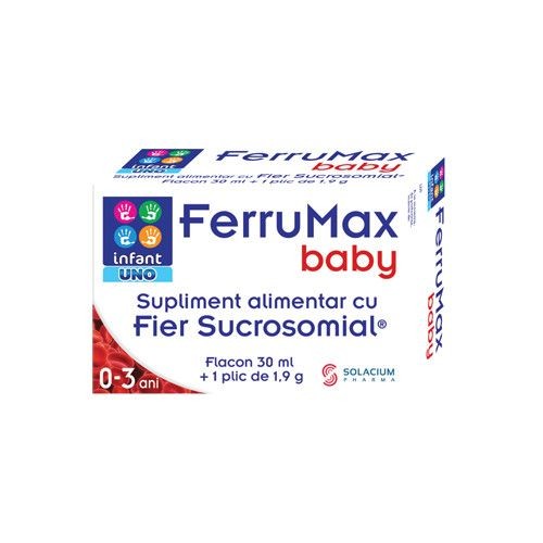 Suplimente și vitamine pentru copii - INFANT UNO FERRUMAX BABY 30 ML, axafarm.ro