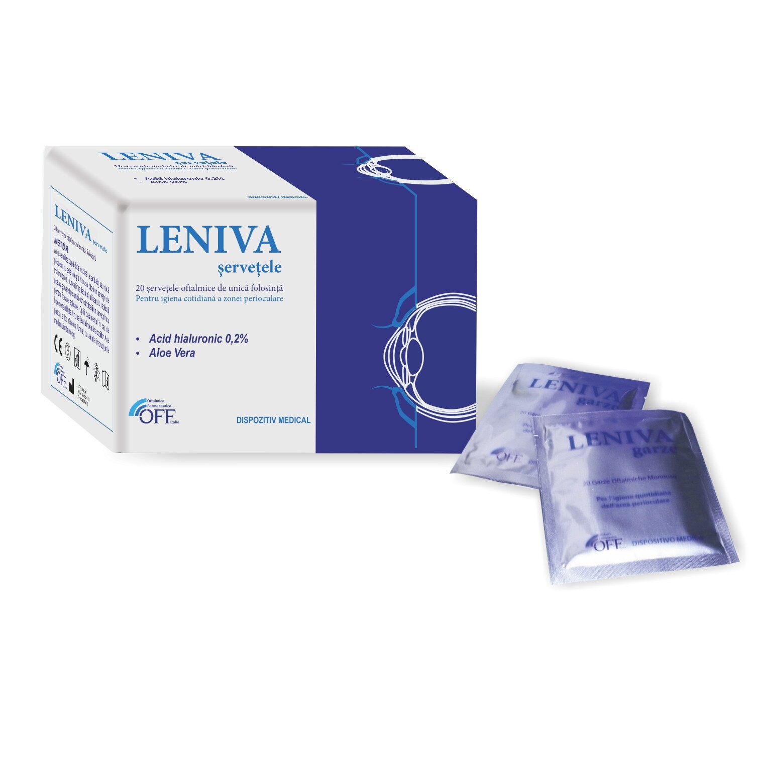 Diverse - INOCARE LENIVA SERVETELE OFTALMICE 20BUC, axafarm.ro