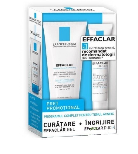 Ten acneic - LA ROCHE POSAY PROMO EFFACLAR DUO CREMA 40 ML+ GEL PURIF 125ML, axafarm.ro