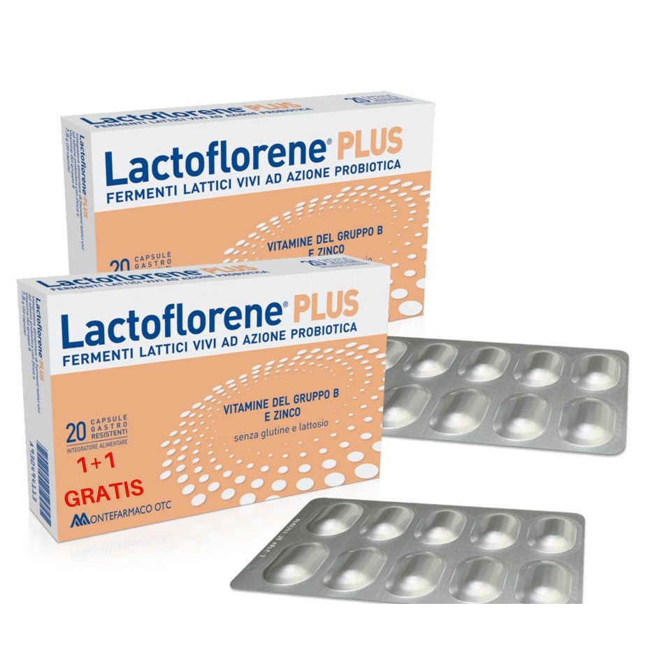 Afecțiuni digestive - LACTOFLORENE PLUS 20CAPS PROMO 1 +1 CADOU MONTEFARMACO, axafarm.ro