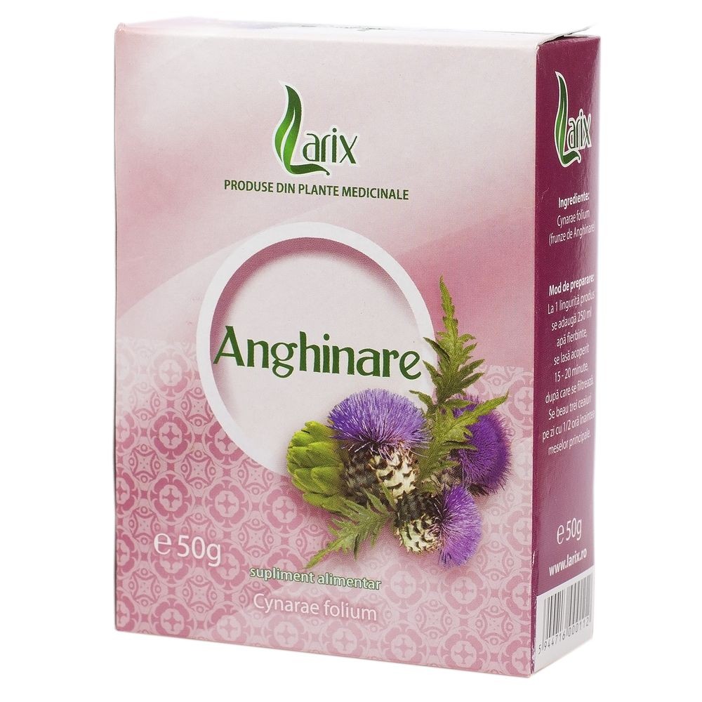 Ceaiuri - LARIX CEAI ANGHINARE 50G, axafarm.ro