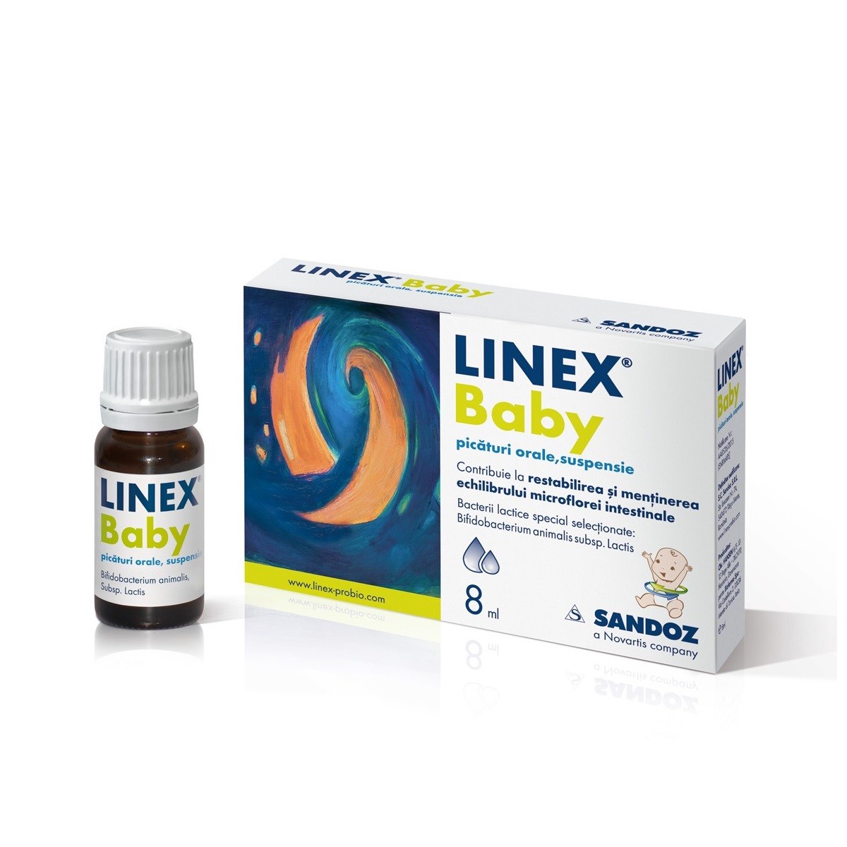 Suplimente și vitamine pentru copii - LINEX BABY SUSPENSIE 8ML, axafarm.ro