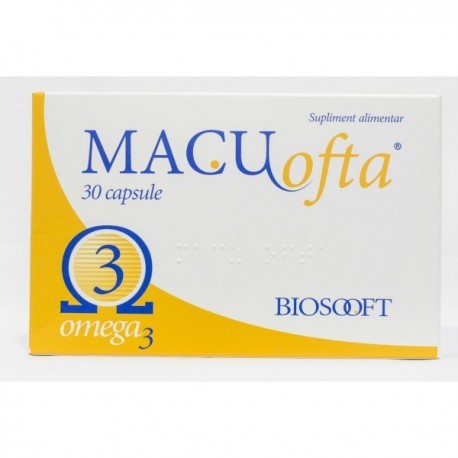 Vitamine și minerale - MACUOFTA LUTEIN OMEGA3 30CPS BIOSOOFT, axafarm.ro