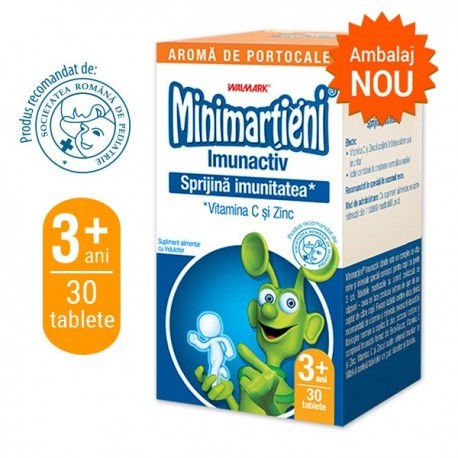 Suplimente și vitamine pentru copii - MINIMARTIENI IMUNO X30, axafarm.ro