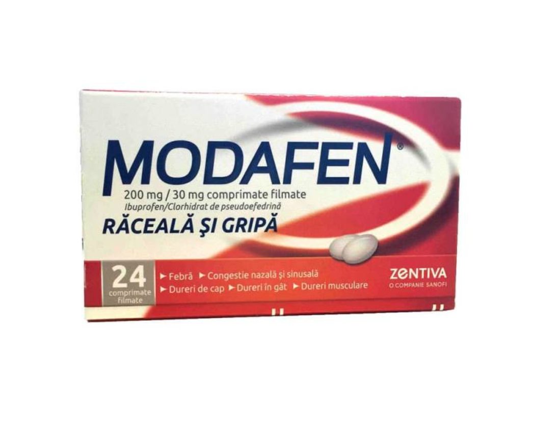 Medicamente fără prescripție medicală - MODAFEN x 12 COMPR. FILM. 200mg/30mg SANOFI ROMANIA S R L, axafarm.ro