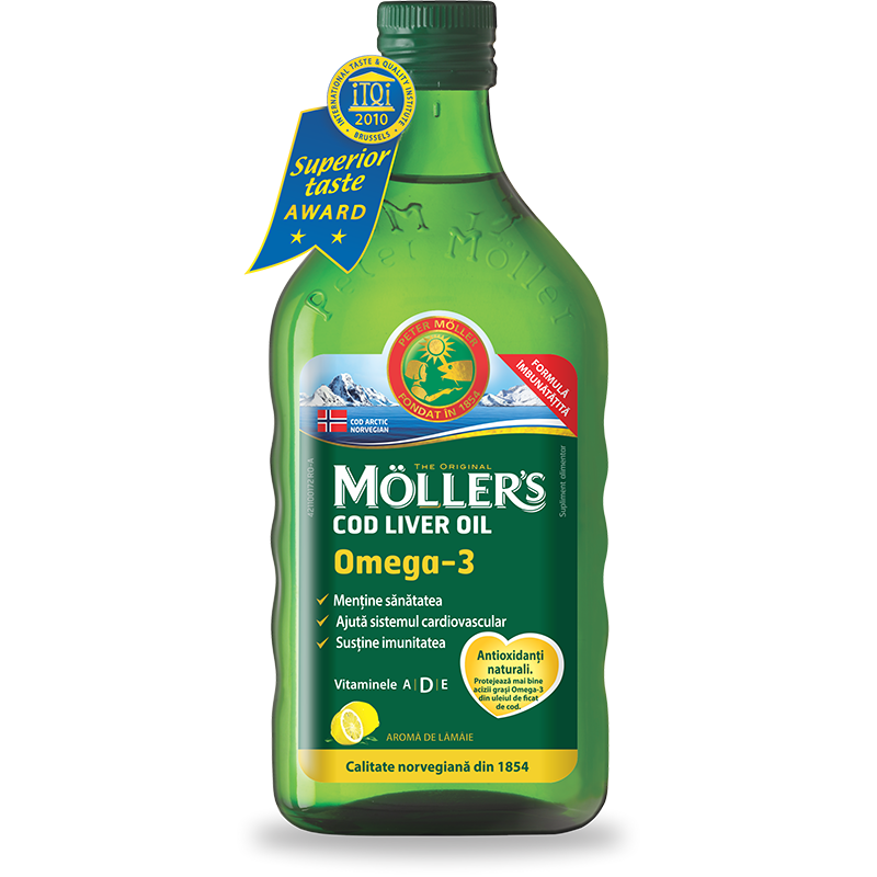 Medicamente fără prescripție medicală - MOLLER'S COD LIVER OMEGA 3 LAMAIE 250ML, axafarm.ro