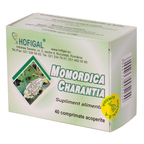 Medicamente fără prescripție medicală - MOMORDICA CHARANTIA 500MG X 40 CPS, axafarm.ro