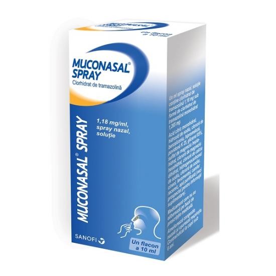 Medicamente fără prescripție medicală - MUCONASAL SPRAY 1,18 mg/ml x 1 SPRAY NAZAL, SOL. 1,18mg/ml SANOFI ROMANIA S R L, axafarm.ro