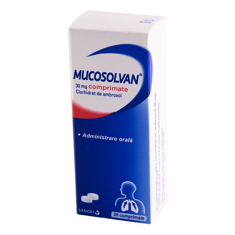 Medicamente fără prescripție medicală - MUCOSOLVAN 30 mg x 20 COMPR. 30mg SANOFI ROMANIA S R L, axafarm.ro