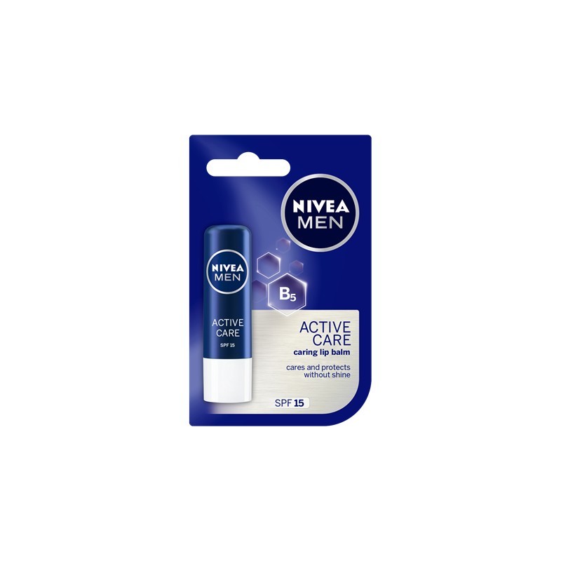 Îngrijire buze - NIVEA LIP CARE MEN ACTIVE CARE 4.8 G, axafarm.ro