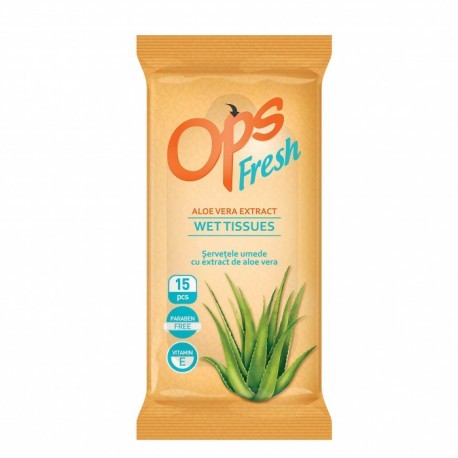 Consumabile medicale - OPS SERVETELE ALOE VERA 15BUC, axafarm.ro